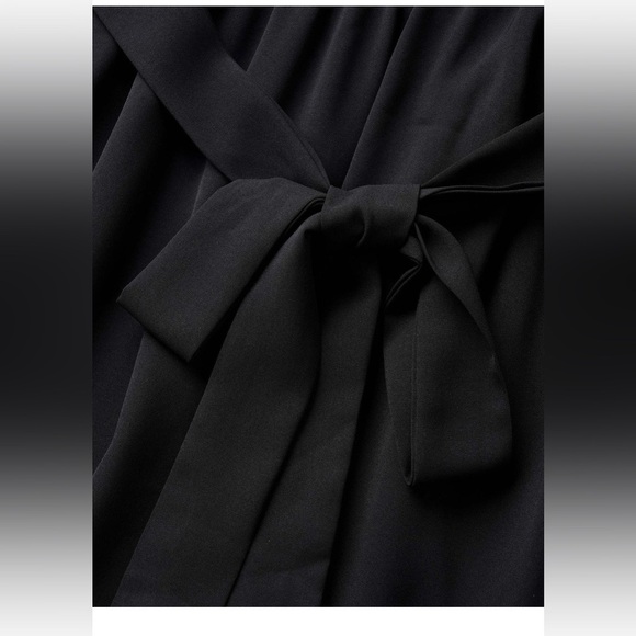 BloomChic Plus Size XL Solid Tie Surplice Ruffle High Low Dress us14-16 - Picture 5 of 8